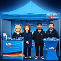 Event-Flyer Infostand Blaustein